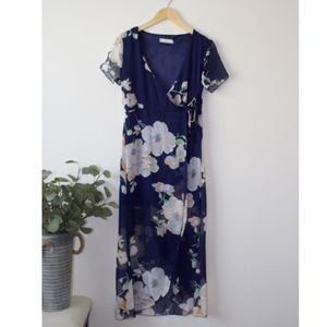Floral Wrap Dress